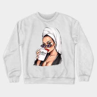 Caffeine Queen Crewneck Sweatshirt